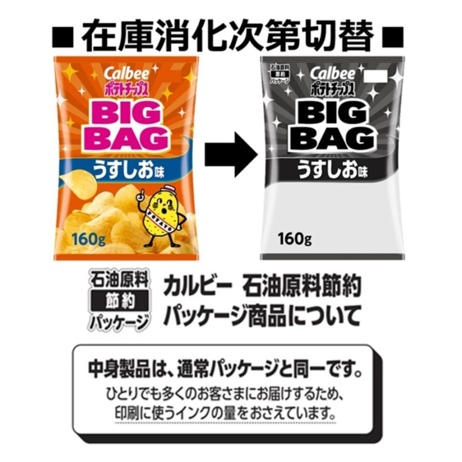 カルビーポテトチップス うすしお のりしお コンソメパンチ BIGBAG