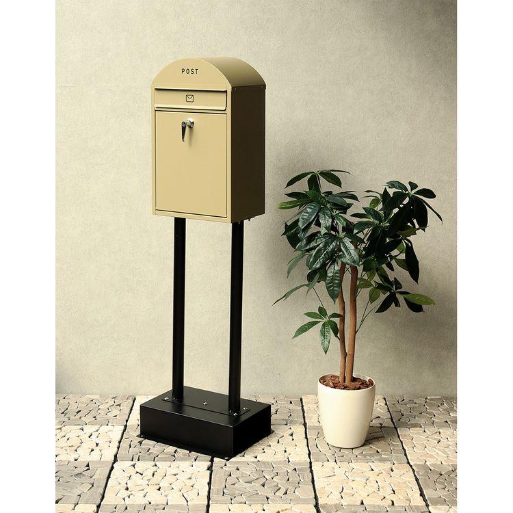 MJ PT SIM　郵便ポスト　ベージュ　スタンド MJ PT SIM 郵便ポスト ベージュ スタンド