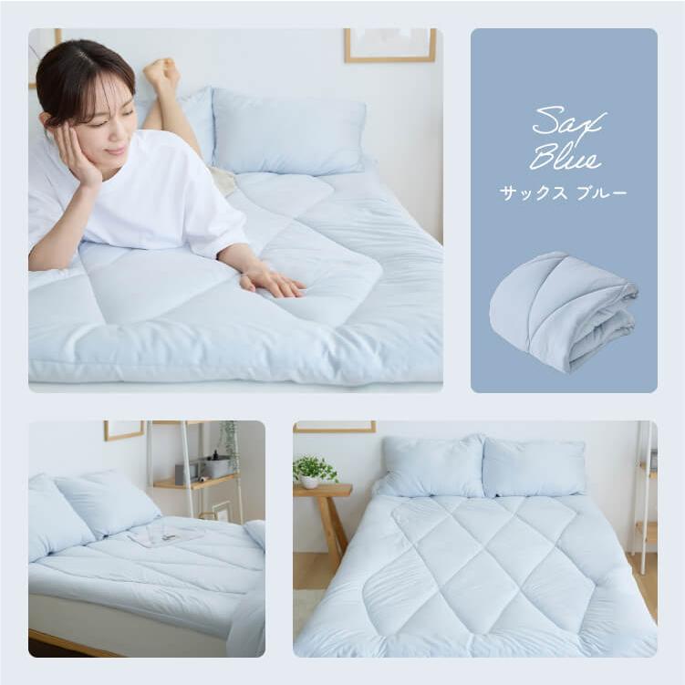 敷きパッド セミダブル 洗える 軽量 もっちり マシュマロ 雲の寝心地