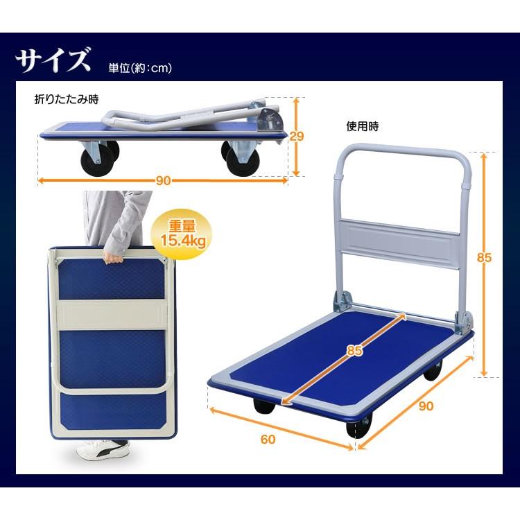 IRIS OHYAMA（アイリスオーヤマ） 台車 折りたたみ 300kg スチール台車