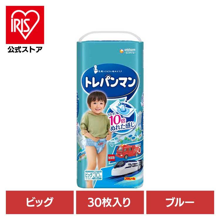 おむつ パンツ トイレトレーニング トレパンマン ブルー ビッグ 30枚 