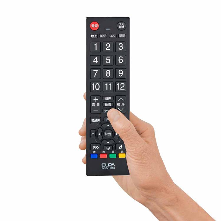 ELPA（エルパ） テレビリモコン RC-TV102 朝日電器株式会社 : アイリス