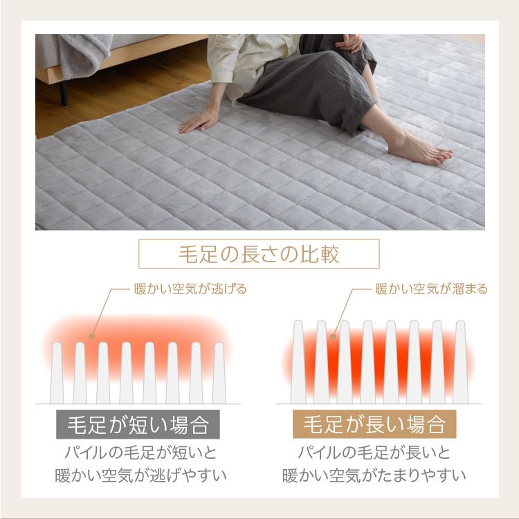 毛足ながい ボリュームラグ 185×240cm : アイリスプラザ Yahoo!店