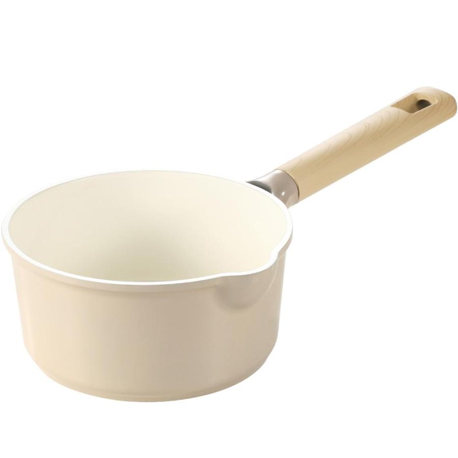 CAROTE（カローテ） 片手鍋 16cm ソースパン IH ガス火対応 ガラス蓋