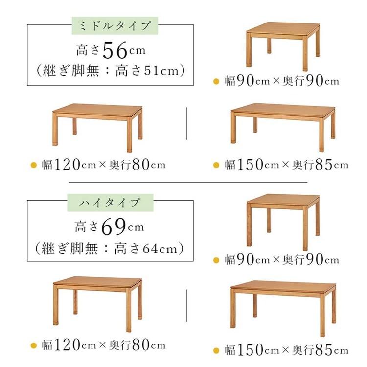 リビングコタツ シェルタK150L (代引不可)(TD)