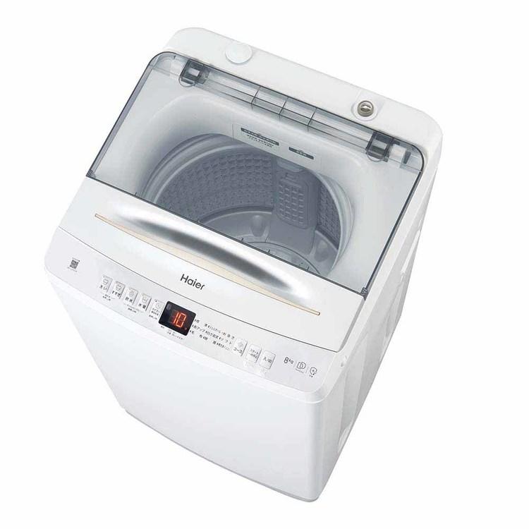 洗濯機 インバーター 8kg 縦型洗濯機 JW-UD80A(W) ホワイト JW-UD80A Haierの画像