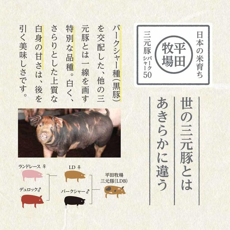 平田牧場 金華豚 三元豚 日本の米育ち金華豚・三元豚肩ロース特製味噌