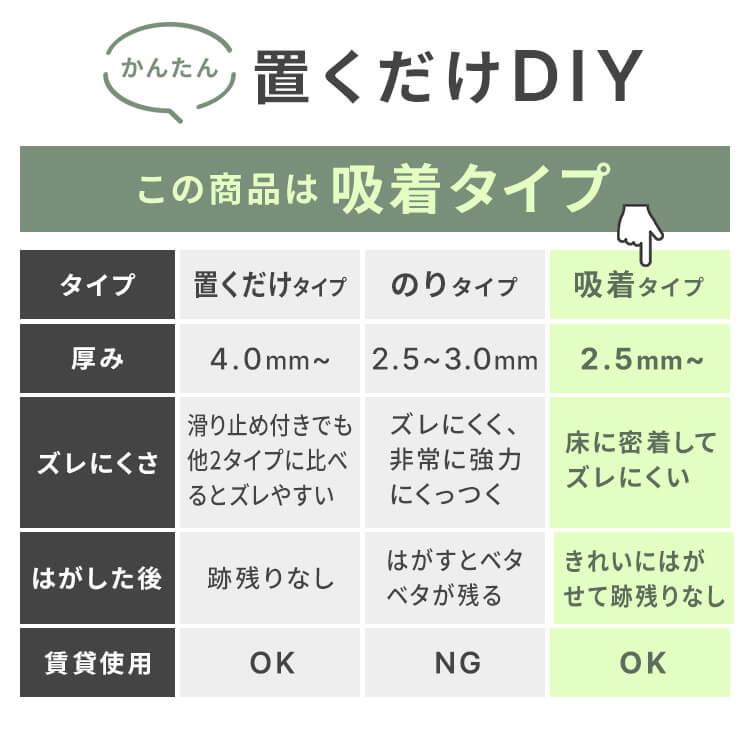タイルカーペット クッションフロア 90×15cm 大理石調 木目調 吸着 フロアタイル フロアシート 床材 床暖房対応 土足OK 賃貸OK フローリングシート |  | 06