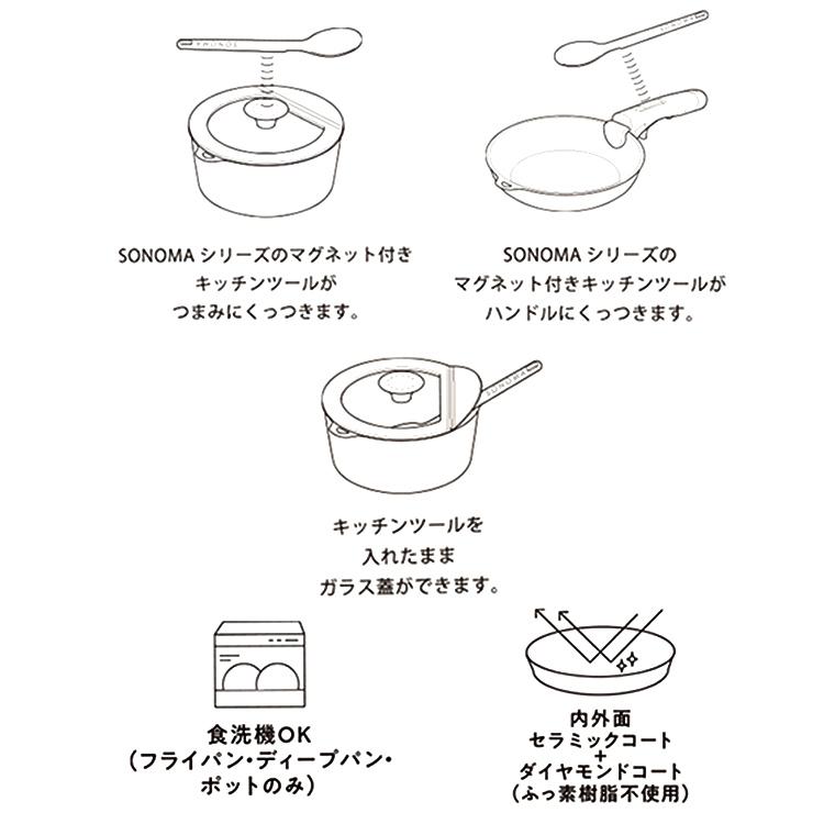 フライパン IH ガス ガス火 セラミック 食洗機 オーブン フック穴