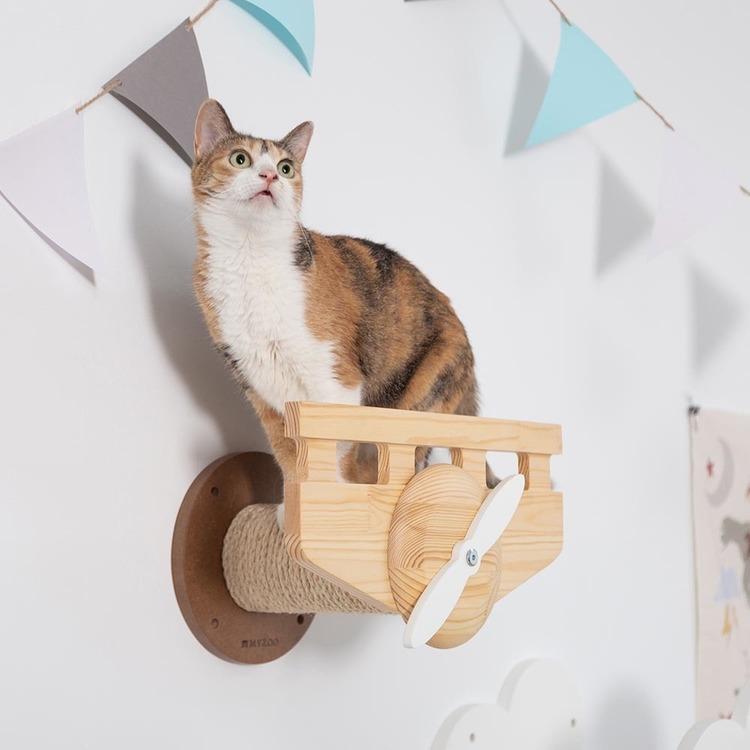 キャットウォーク キャットステップ 猫用品 ペット用品 猫家具 爪研ぎ 壁掛け ペット共生 猫部屋 賃貸おすすめ PLANE MYZOO MZ0038_1