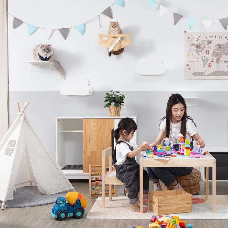 キャットウォーク キャットステップ 猫用品 ペット用品 猫家具 爪研ぎ 壁掛け ペット共生 猫部屋 賃貸おすすめ PLANE MYZOO MZ0038_3