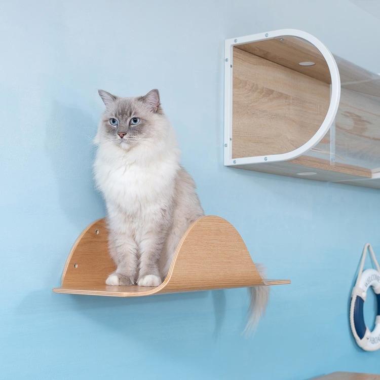 キャットウォーク キャットステップ 猫用品 ペット用品 猫家具 猫ベッド 壁掛け ペット共生 猫部屋 賃貸おすすめ MYZOO STINGRAY MZ0045_11