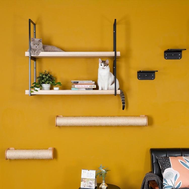 キャットウォーク キャットステップ 猫用品 ペット用品 猫家具 猫ベッド 壁掛け 天井吊り下げ 猫 部屋 MYZOO AVENUE L MZ0054の画像