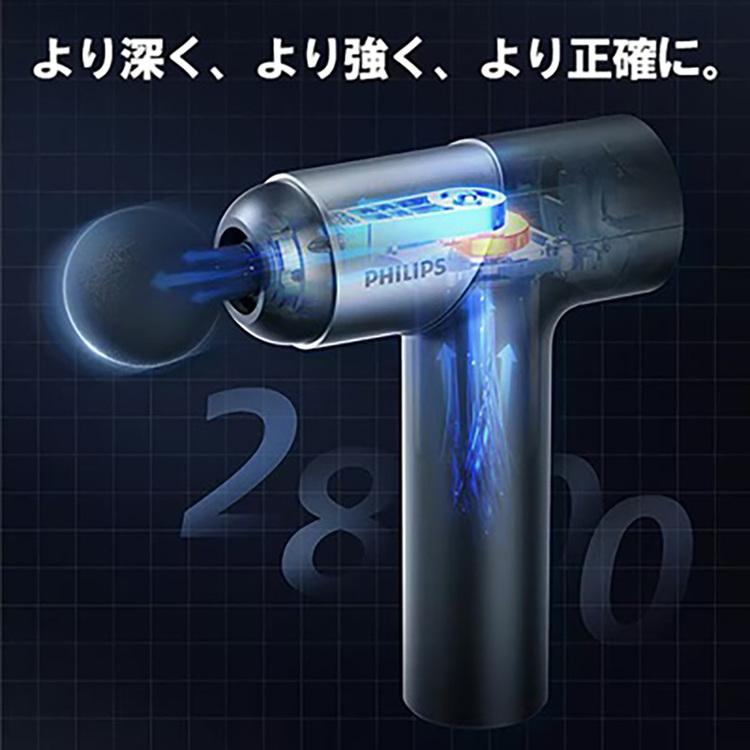 PHILIPS 筋膜 リリースガン マッサージガン マッサージ ハンディガン