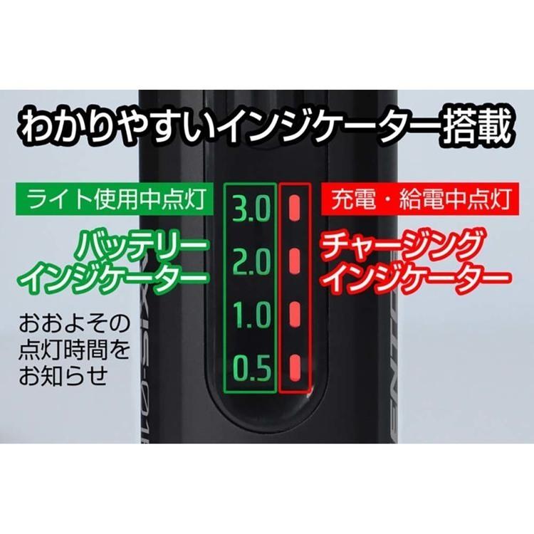 バイクライト ジェントス GENTOS LED 充電式 リチウムイオン電池 1500