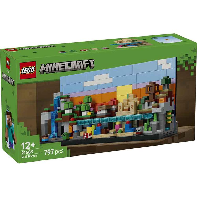 おもちゃ 玩具 ブロック プレゼント 誕生日 クリスマス マイクラ マインクラフト ゲーム LEGO ミニバイオーム 21589 MINECRAFTの画像