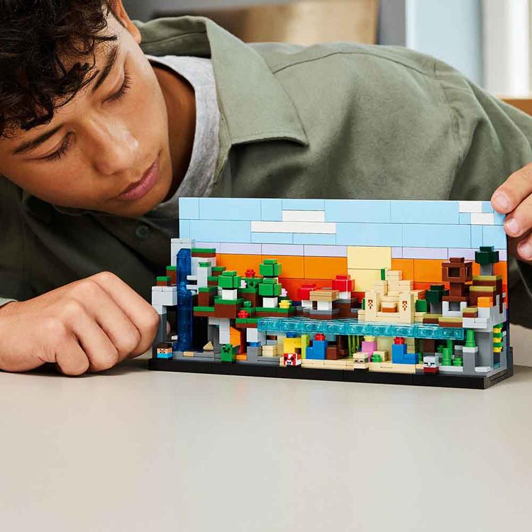 おもちゃ 玩具 ブロック プレゼント 誕生日 クリスマス マイクラ マインクラフト ゲーム LEGO ミニバイオーム 21589 MINECRAFTの画像