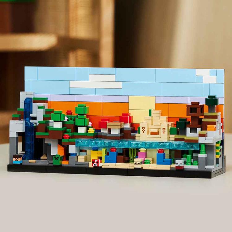 おもちゃ 玩具 ブロック プレゼント 誕生日 クリスマス マイクラ マインクラフト ゲーム LEGO ミニバイオーム 21589 MINECRAFTの画像