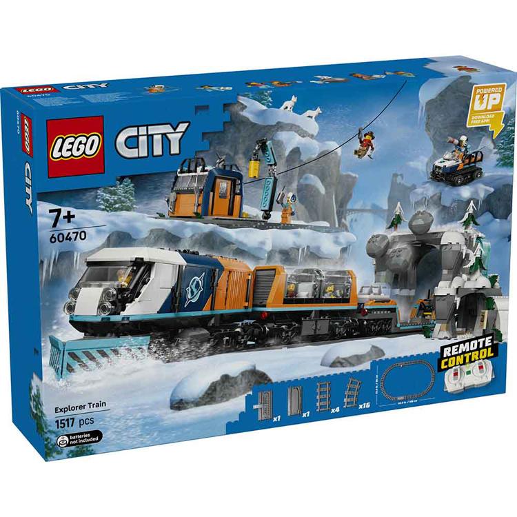 おもちゃ 玩具 ブロック プレゼント 誕生日 クリスマス 小学生 シティ 電車 たんけん 北極探検急行 60470 CITY