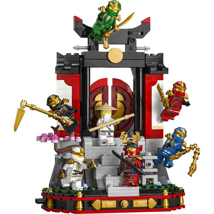 おもちゃ 玩具 ブロック プレゼント 誕生日 クリスマス 子供 男の子 ニンジャゴー LEGO ニンジャ キャラクターディスプレイ＜15周年記念モデル＞ 71866 NINJAGOの画像