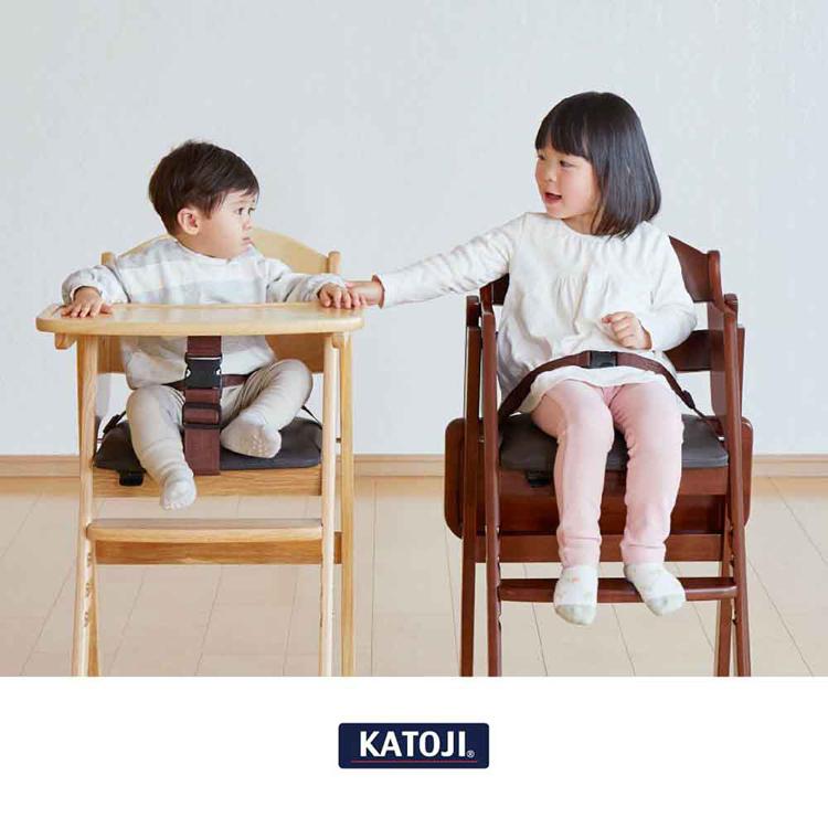 カトージ（KATOJI） ベビーチェア 木製チェア ハイチェア ステップ 