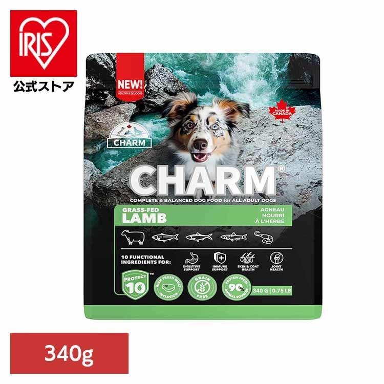 ドッグフード プレミアムフード グレインフリー 犬 ナチュラル アレルギー 小粒 無添加 肥満 CHARM グラスフェッドラムドッグフード 340g | 