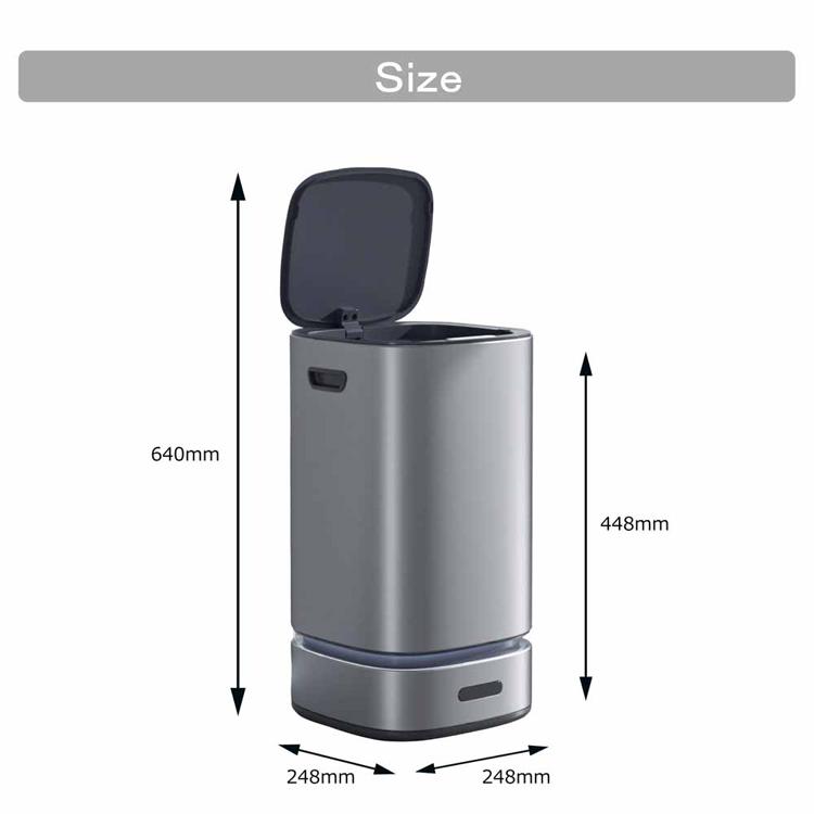 ウインコド WINCOD センサー ゴミ箱 充電式 ゴミ袋自動補充 13L