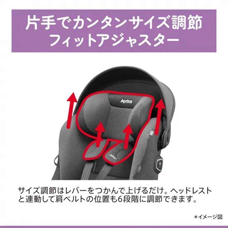 アップリカ（Aprica） チャイルドシート ISOFIX 回転式 新生児 長期