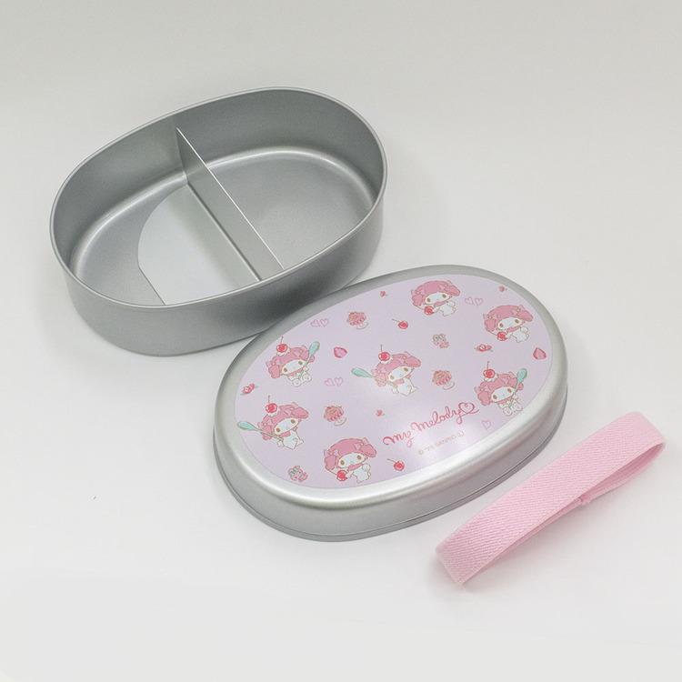 マイメロ ディ　アルミお弁当箱　カトラリー　ランチクロス　ランチ巾着　セット AL-5 OSK マイメロディ マイメロ かわいい 子供 弁当箱 キッズ アルミ