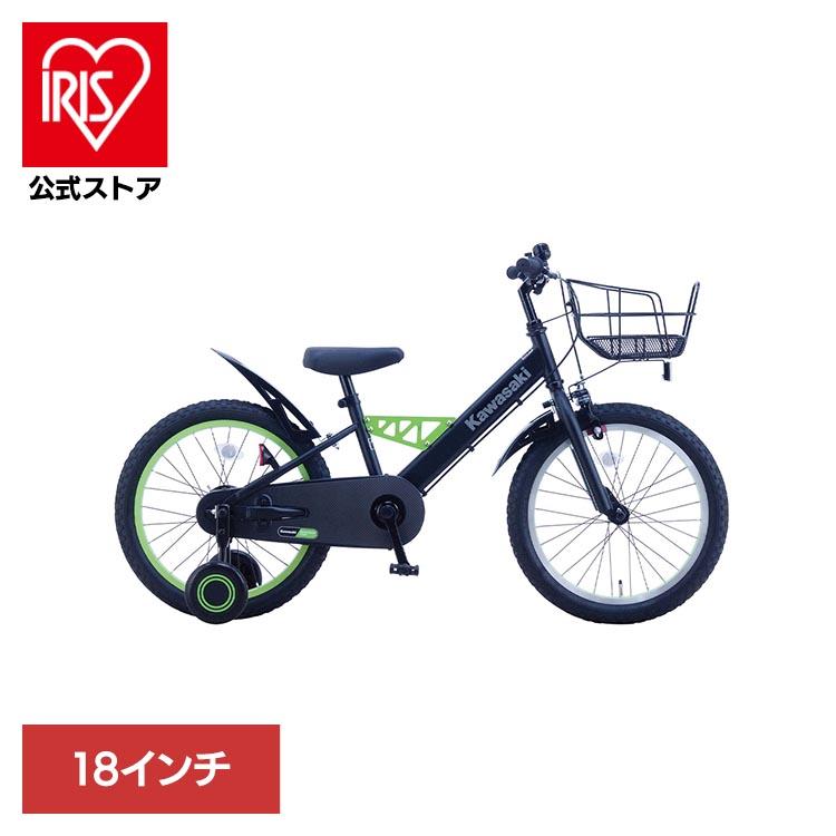 自転車 キッズバイク 幼児 子供用 18インチ ブラック Kawasaki