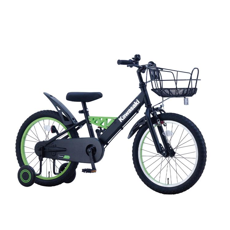 自転車 キッズバイク 幼児 子供用 18インチ ブラック Kawasaki