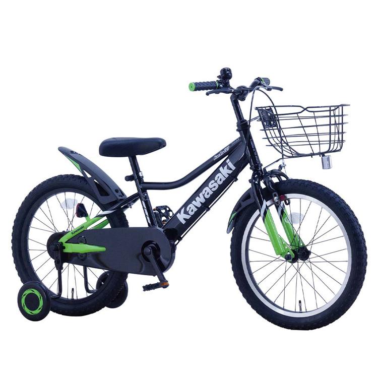 YAMAHON キッズバイク ブラック/グリーン 自転車 キッズバイク 幼児 子供用 18インチ グリーン ブラック