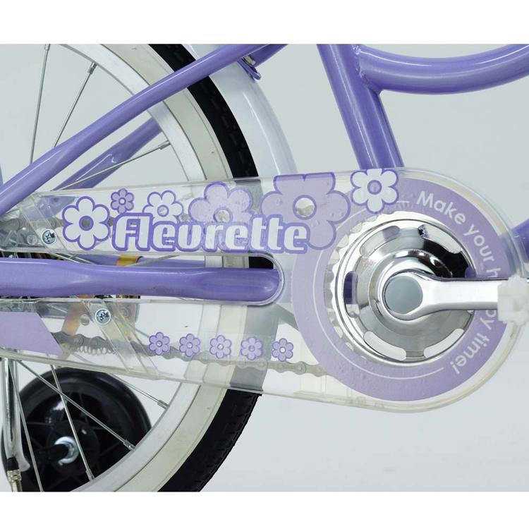 自転車 キッズバイク 18インチ ラベンダー ピンク ブルー ガーリー