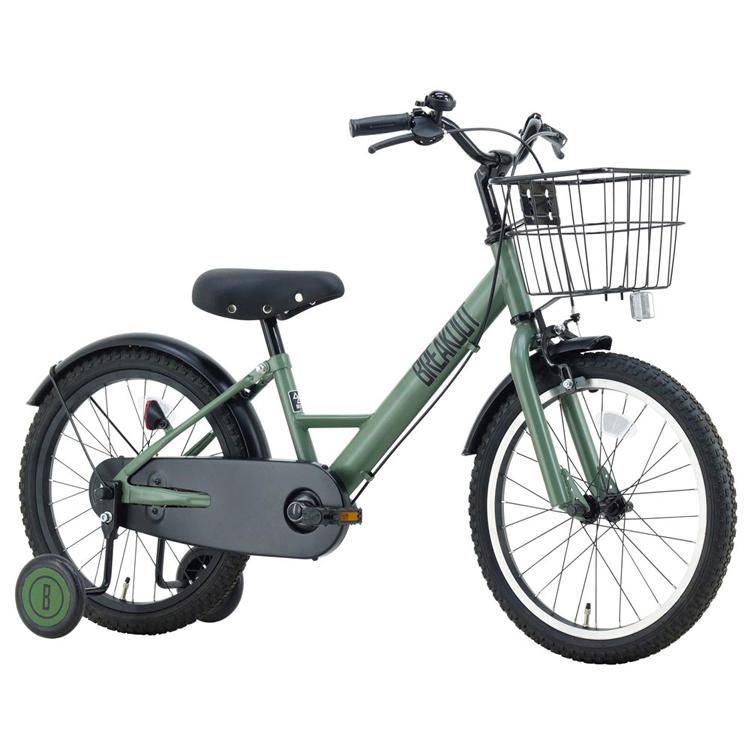 自転車 キッズバイク 16インチ オリーブ デザート ブルーグレー