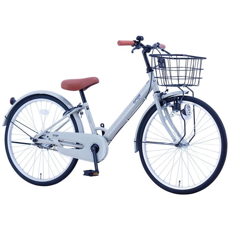 自転車 子供用 24インチ グレー ミント シンプル トレンド 