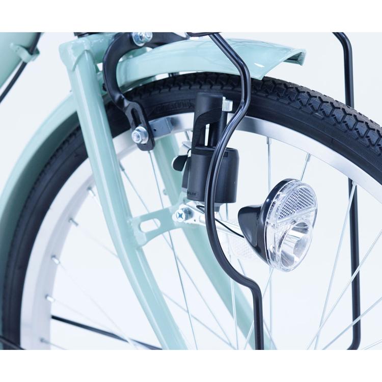 自転車 子供用 26インチ グレー ミント シンプル トレンド