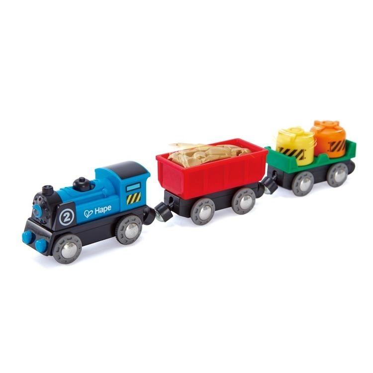 ハペ Hape 木製玩具 電池ではしる 仕掛けきかんしゃ 機関車 電車