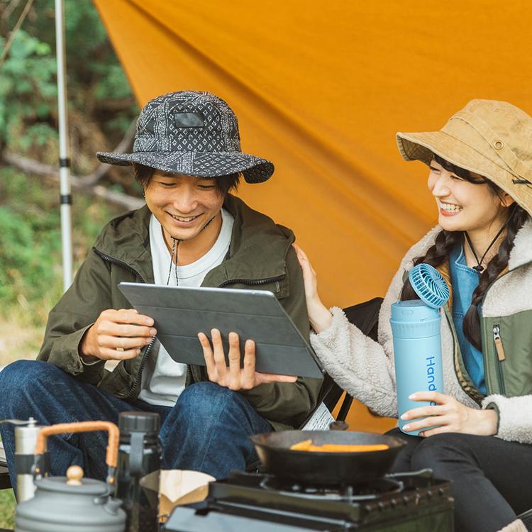 マグ ボトル 水筒 500ml ファン 扇風機 ワンタッチ ストロー 保冷