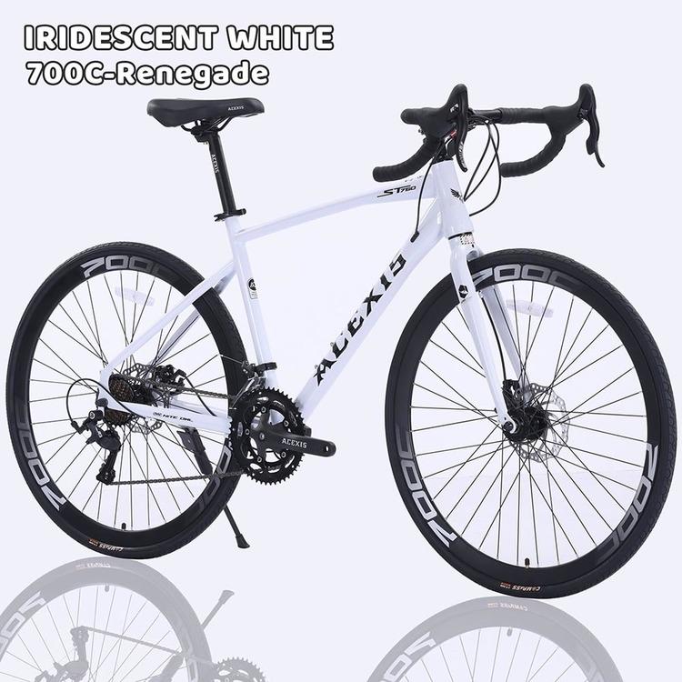 ロードバイク 通勤通学 700C 自転車 STIシフター クイックリリース 16