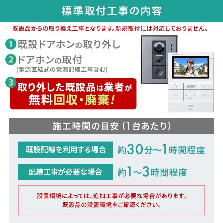 IRIS OHYAMA インターホン カメラ付き 標準取付工事費込 IRIS OHYAMA インターホン カメラ付き 標準取付工事費込