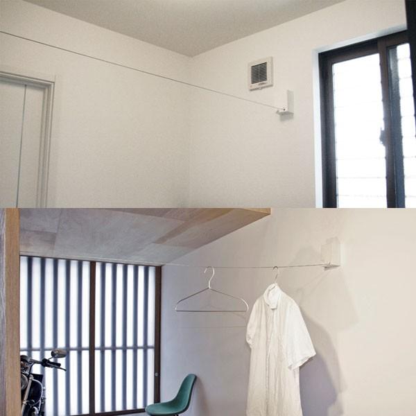 物干し 室内 ワイヤー 壁付け 省スペース 一人暮らし 室内物干しワイヤー Pid 4m 森田アルミ工業 アイリスプラザ Paypayモール店 通販 Paypayモール