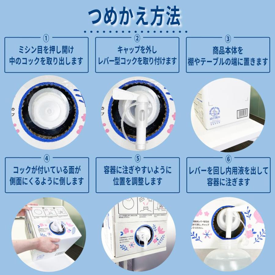 洗剤 業務用 緑の魔女 ランドリー 10L 詰替バッグインボックス入 洗濯