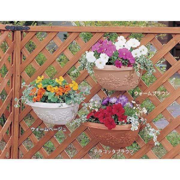 IRIS OHYAMA 植木鉢 ウォールポット 壁掛け 幅28cm アイリスオーヤマ