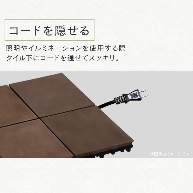 ウッドパネル 人工木 ジョイント 1枚 カット ウッドタイル ウッドデッキ 送料無料 タイル デッキパネル フロアデッキ ガーデニング アイリスオーヤマ PWD-300 | IRIS OHYAMA | 07
