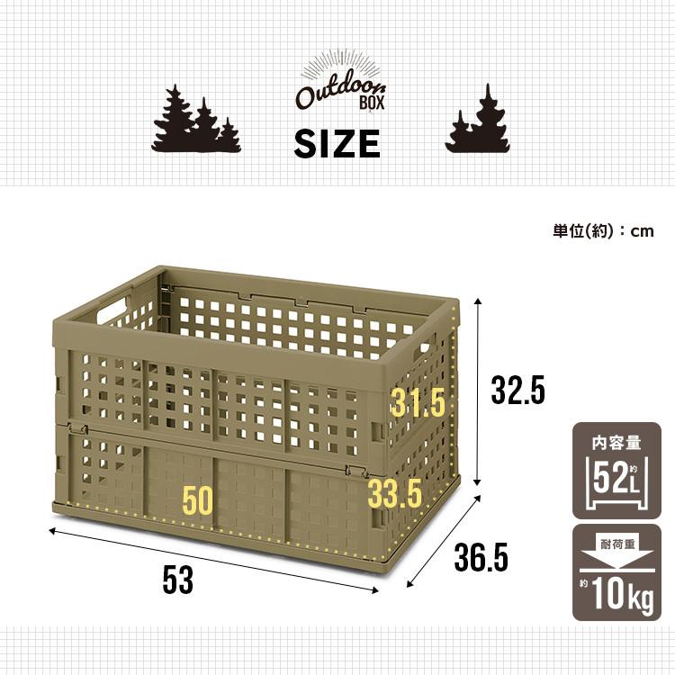 IRIS OHYAMA（アイリスオーヤマ） コンテナボックス 折りたたみ 小型