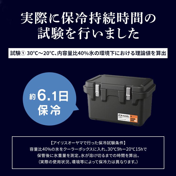 [プレゼント付]クーラーボックス 小型 釣り 最強 20L 大容量 キャンプ hugel クーラーBOX アウトドア HUGEL 真空断熱 BBQ VITC-20 アイリスオーヤマ｜irisplaza｜07