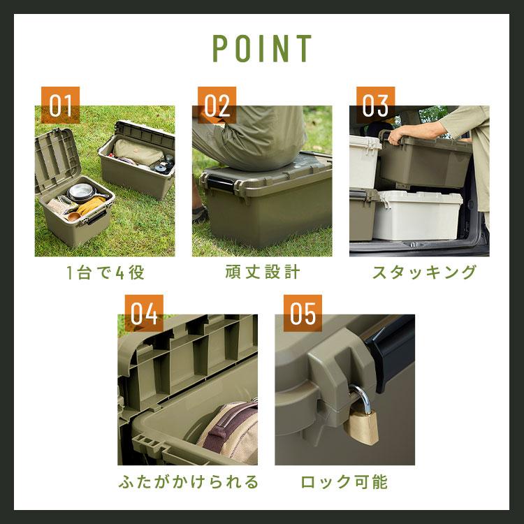 IRIS OHYAMA（アイリスオーヤマ） 収納ボックス 蓋付き 屋外 小型 大型