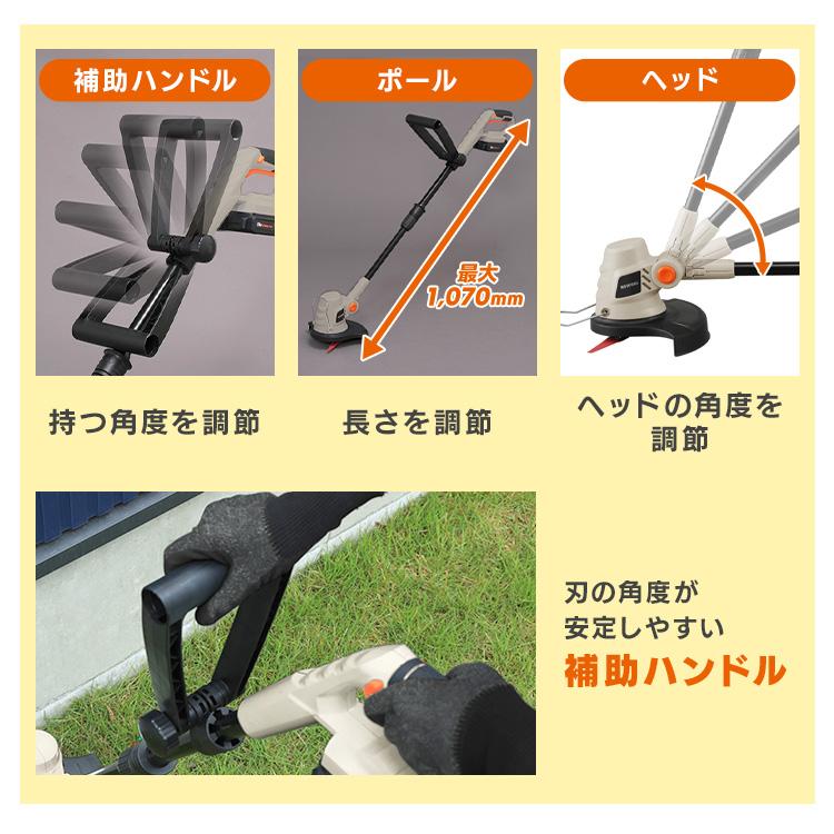 IRIS OHYAMA（アイリスオーヤマ） ＼Type-C充電／ 草刈り機 充電式