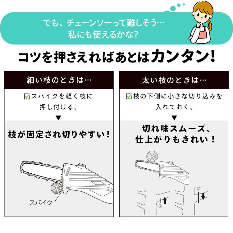 IRIS OHYAMA（アイリスオーヤマ） チェーンソー 充電式 充電式