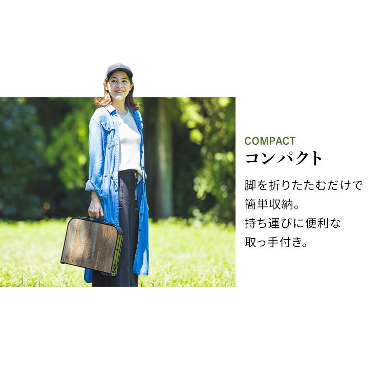 ＼CAMPHACKで紹介されました／ キャンプ用品 テーブル アウトドア 折りたたみ アイリスオーヤマ コンパクト 収納 袋フック 高さ調節 キャンプ FOT-600 | IRIS OHYAMA | 05